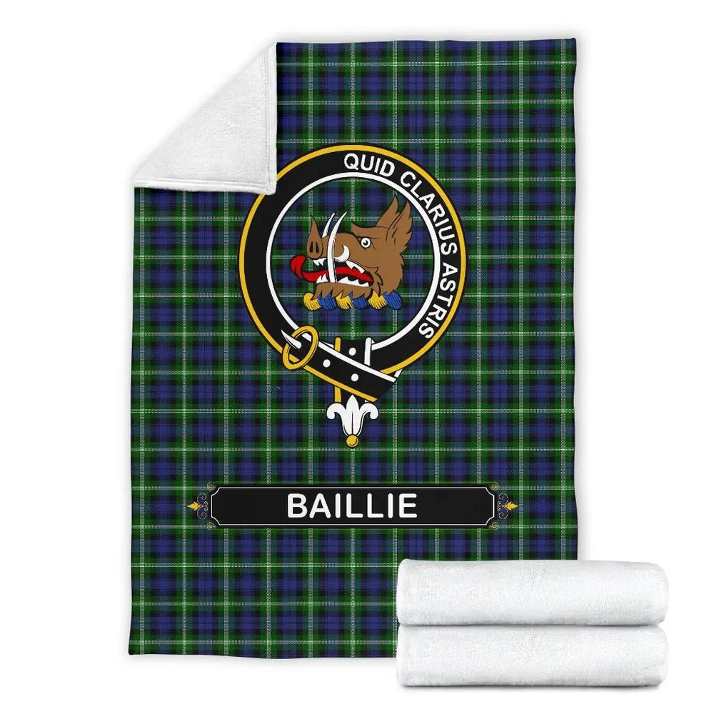 Clan Baillie Family Tartan Crest Blanket 3 Sizes VM57 Clan Baillie Tartan Today   