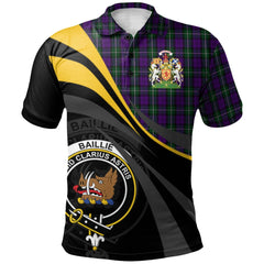 Clan Baillie Highland Society Tartan Polo Shirt - Royal Coat Of Arms Style JF41 Baillie Highland Society Tartan Tartan Polo   