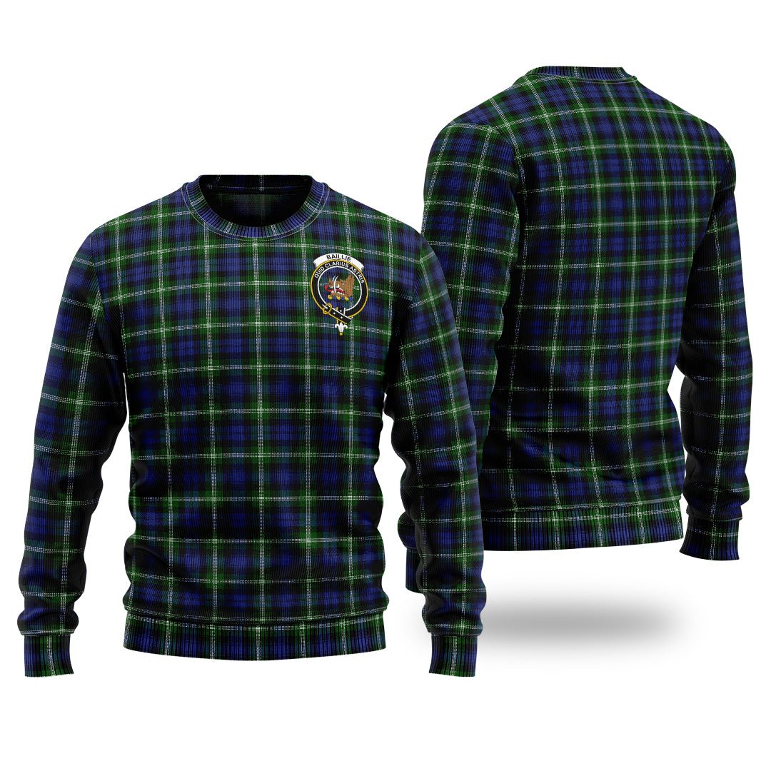 Clan Baillie Modern Tartan Christmas Ugly Sweater IH79 Baillie Modern Tartan Tartan Sweater   