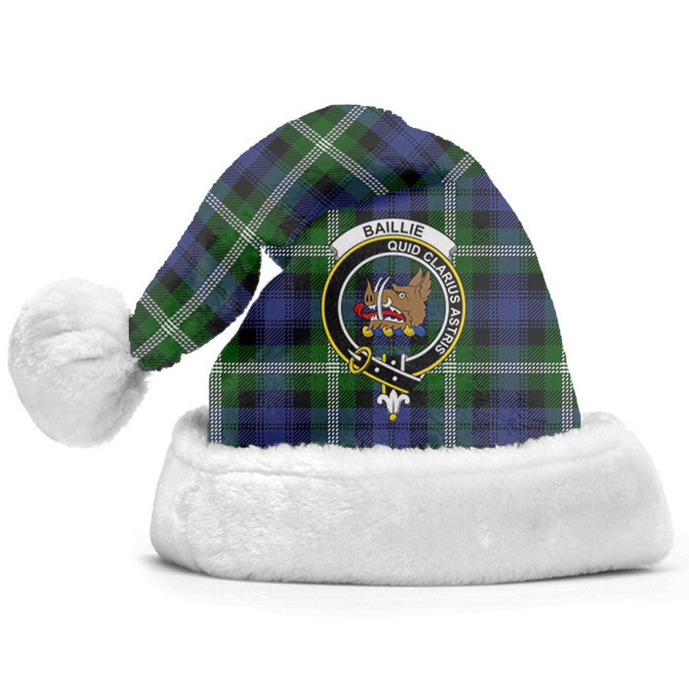 Clan Baillie Modern Tartan Crest Christmas Santa Hat YX77 Baillie Modern Tartan Tartan Santa Hat   