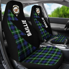 Clan Baillie Tartan Crest Flash Style Car Seat Cover DQ76 Clan Baillie Tartan Today   