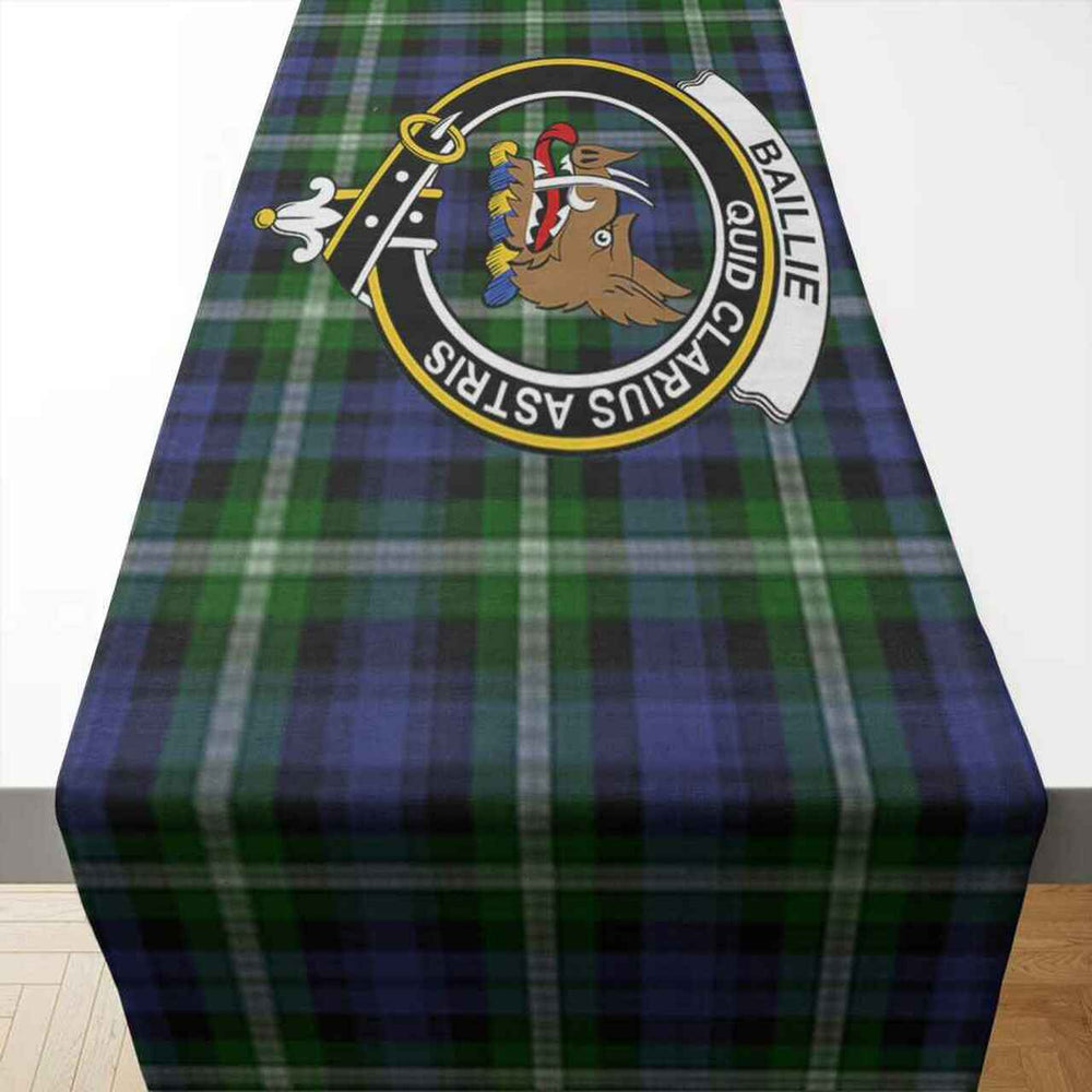 Clan Baillie Tartan Crest Table Runner Cotton CY54 Baillie Tartan Tartan Table Runner   