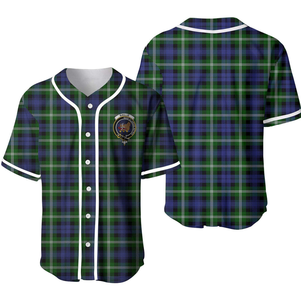 Clan Baillie Tartan Unisex Baseball Jersey KY66BK70 Clan Baillie Tartan Today   