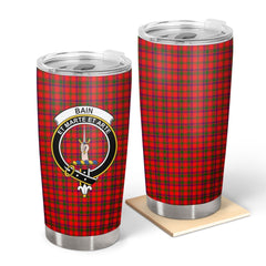 Clan Bain Tartan Crest Tumbler AT95 Clan Bain Tartan Today   
