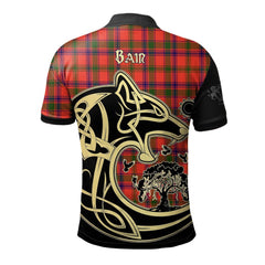 Clan Bain Tartan Polo Shirt Viking Wolf SJ56 Bain Tartan Tartan Polo   