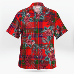 Clan Bain Tartan Scottish Lion Hawaiian Shirt TZ19 Bain Tartan Tartan Hawaii Shirt   