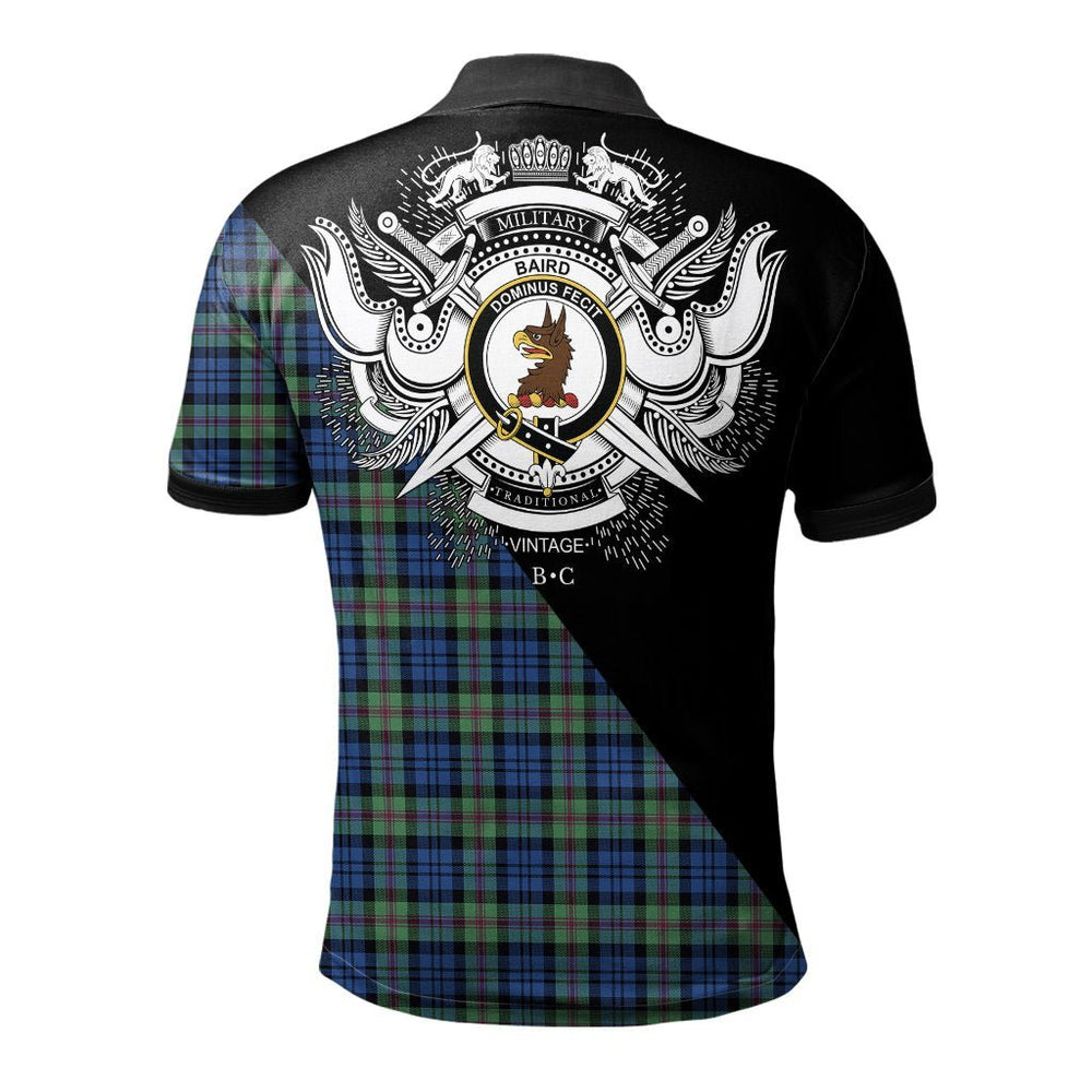 Clan Baird Ancient Clan - Military Polo Shirt CJ75 Baird Ancient Tartan Tartan Polo   