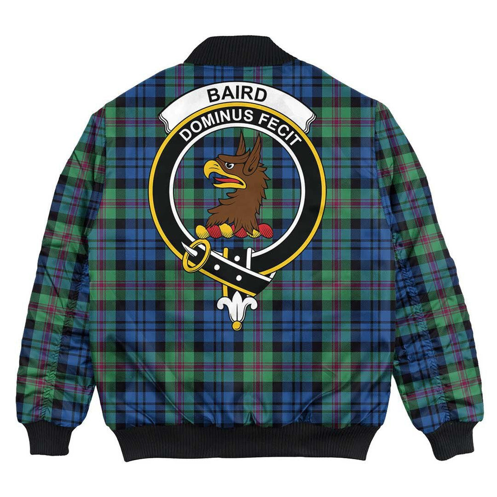 Clan Baird Ancient Tartan Crest Bomber Jacket QK73 Baird Ancient Tartan Tartan Bomber Jacket   