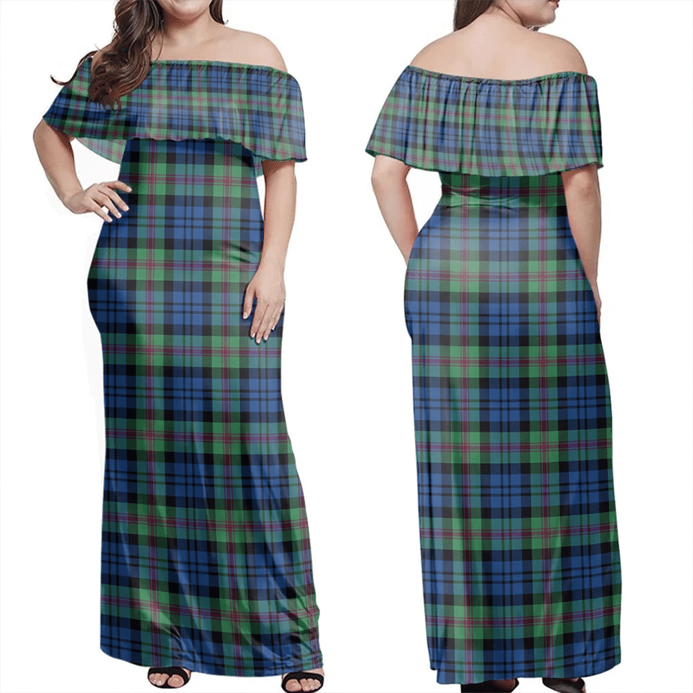 Clan Baird Ancient Tartan Hawaii Dress NF81 Clan Baird Tartan Hawaii Dress   