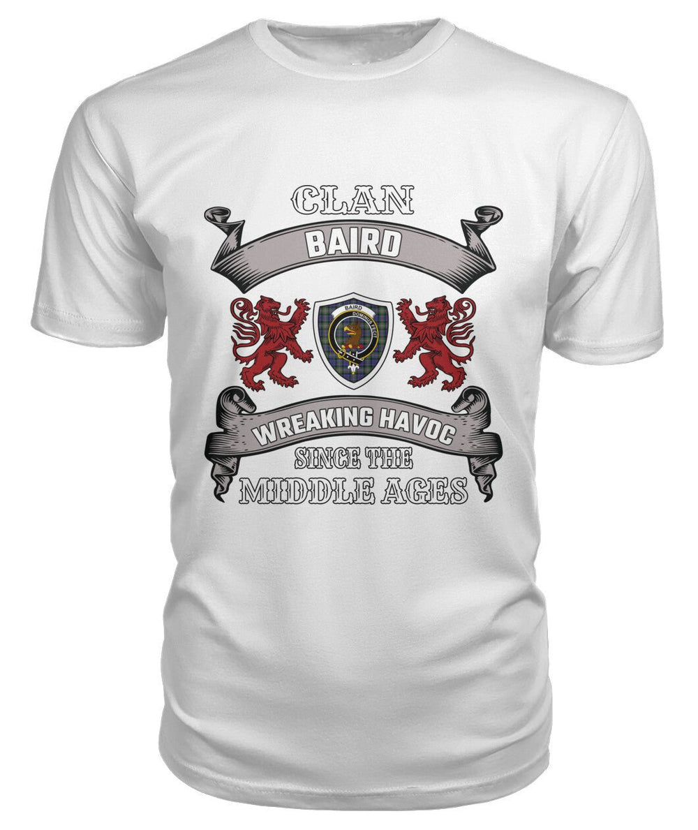 Clan Baird Family Tartan 2D T-ShirtYC61 Baird Tartan 2D T-Shirt Tartan T-Shirt White S Baird Tartan 2D T-Shirt