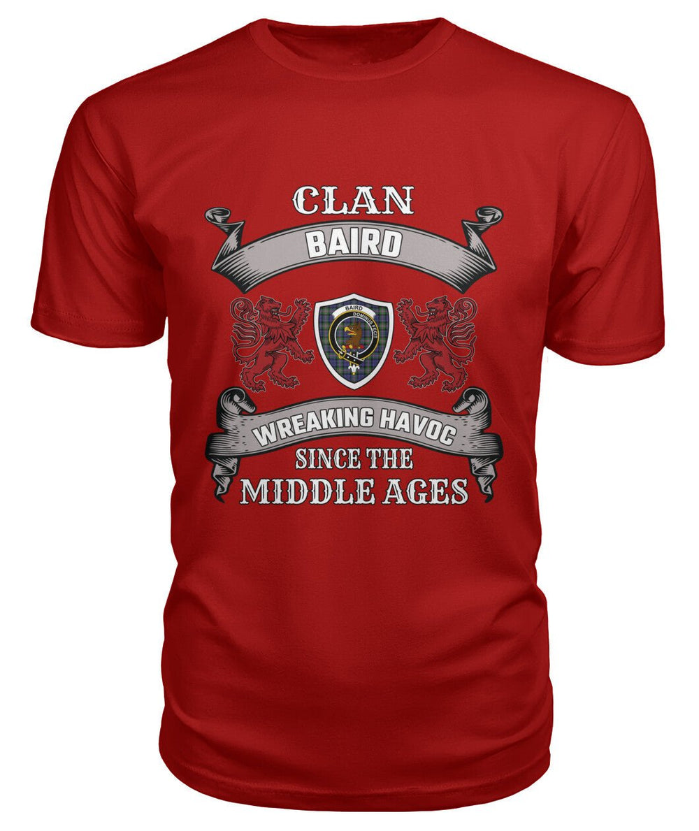 Clan Baird Family Tartan 2D T-ShirtYC61 Baird Tartan 2D T-Shirt Tartan T-Shirt