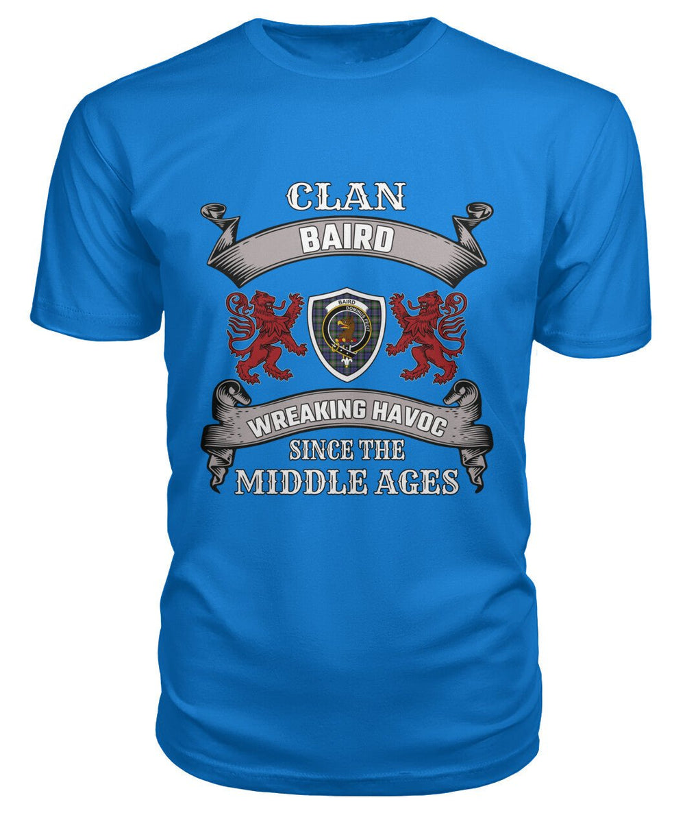 Clan Baird Family Tartan 2D T-ShirtYC61 Baird Tartan 2D T-Shirt Tartan T-Shirt