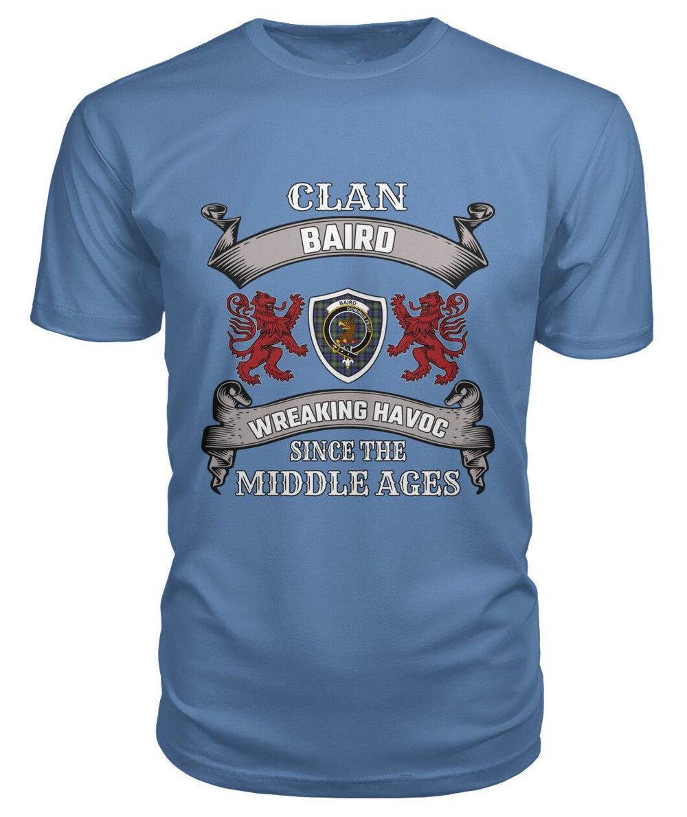 Clan Baird Family Tartan 2D T-ShirtYC61 Baird Tartan 2D T-Shirt Tartan T-Shirt