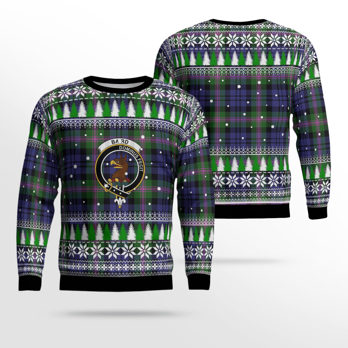 Clan Baird Modern Crest Tartan Christmas Ugly Sweater RD78 Baird Modern Crest Tartan Tartan Ugly Sweater   