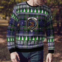 Clan Baird Modern Crest Tartan Christmas Ugly Sweater RD78 Baird Modern Crest Tartan Tartan Ugly Sweater   