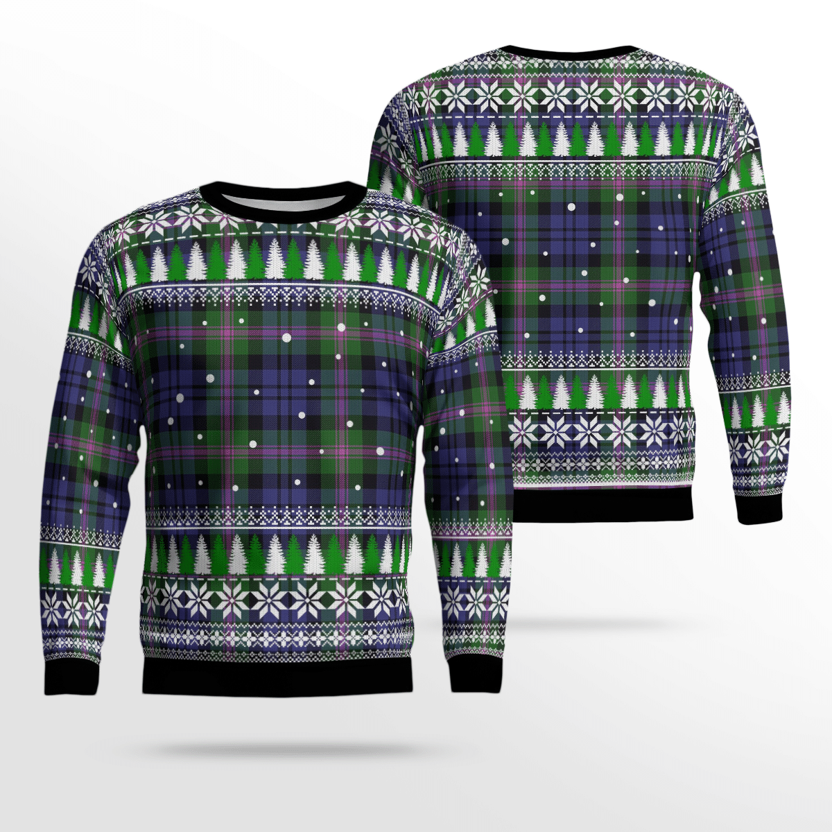 Clan Baird Modern Tartan Christmas Ugly Sweater YK58 Baird Modern Tartan Tartan Ugly Sweater   