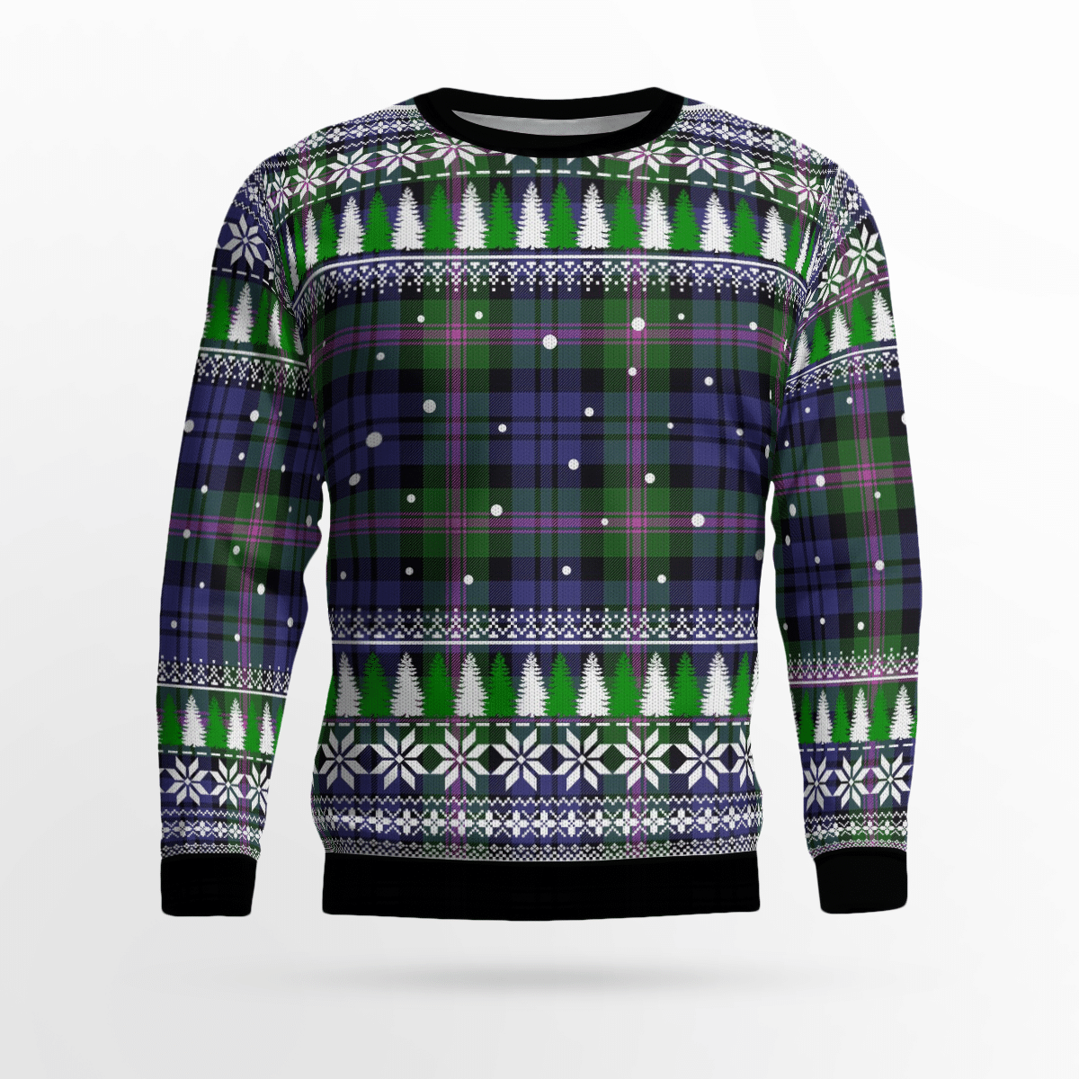 Clan Baird Modern Tartan Christmas Ugly Sweater YK58 Baird Modern Tartan Tartan Ugly Sweater   