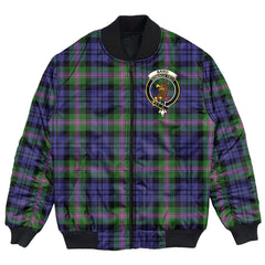 Clan Baird Modern Tartan Crest Bomber Jacket WR94 Baird Modern Tartan Tartan Bomber Jacket   