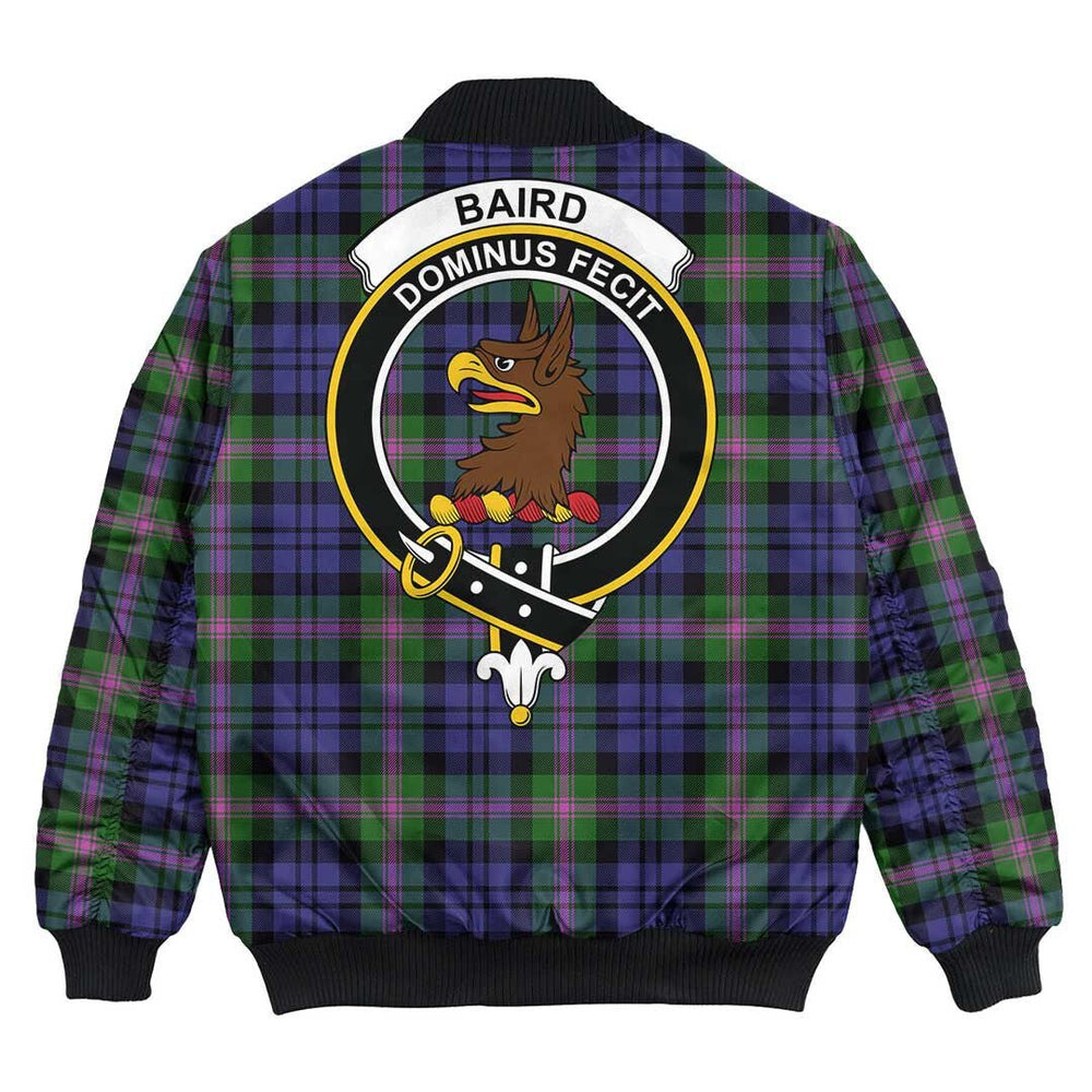 Clan Baird Modern Tartan Crest Bomber Jacket WR94 Baird Modern Tartan Tartan Bomber Jacket   