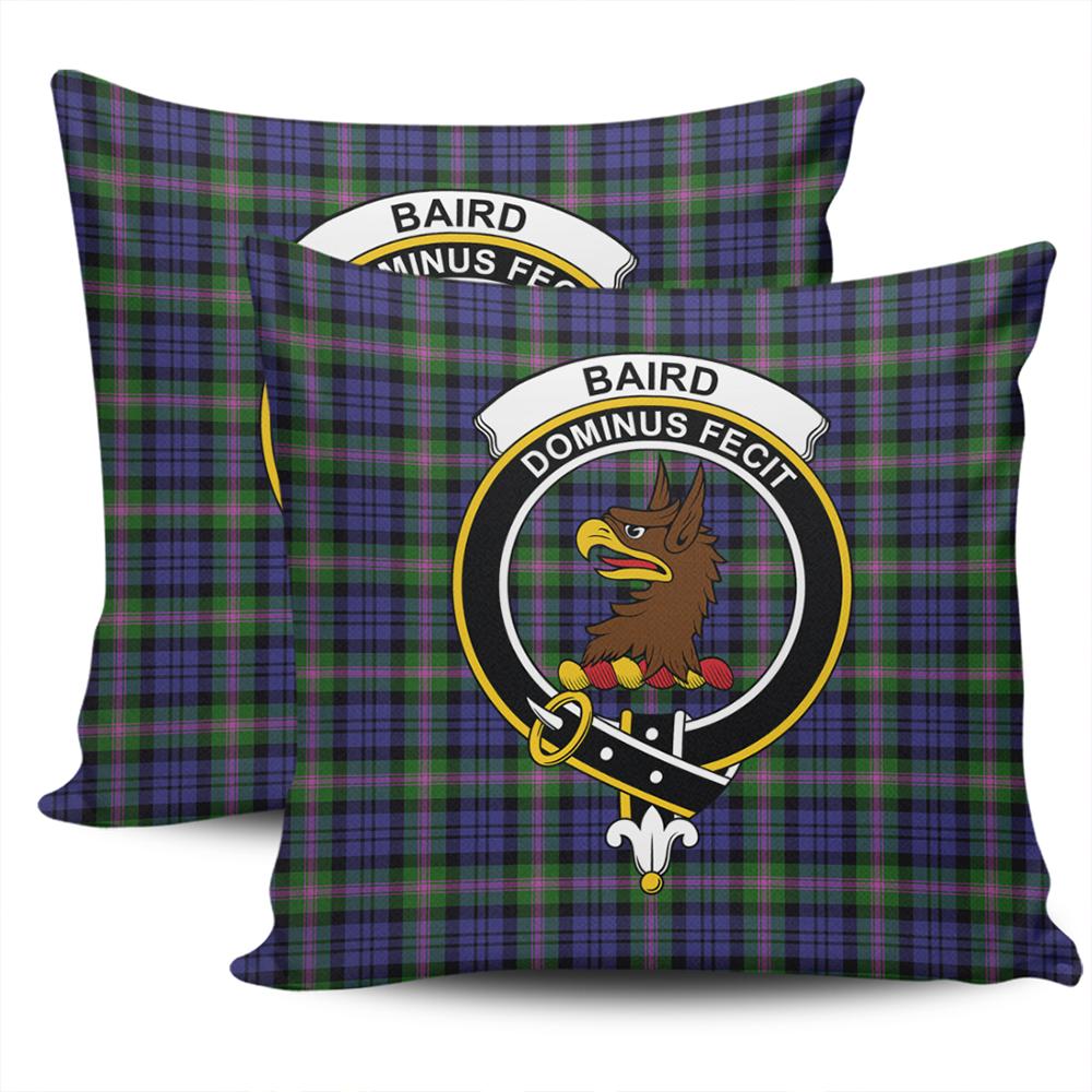 Clan Baird Modern Tartan Crest Pillow Cover QQ60 Clan Baird Tartan Today   