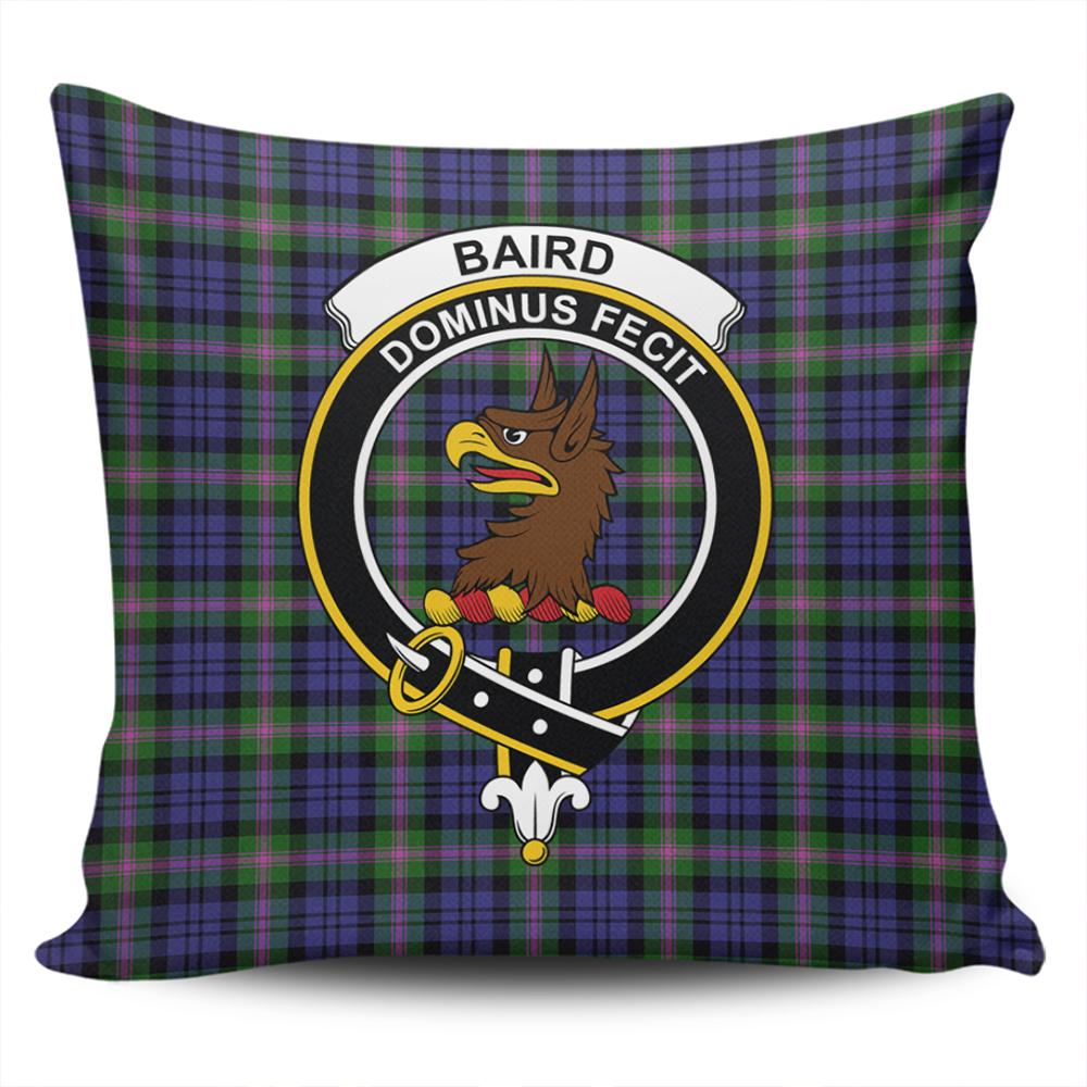 Clan Baird Modern Tartan Crest Pillow Cover QQ60 Clan Baird Tartan Today   