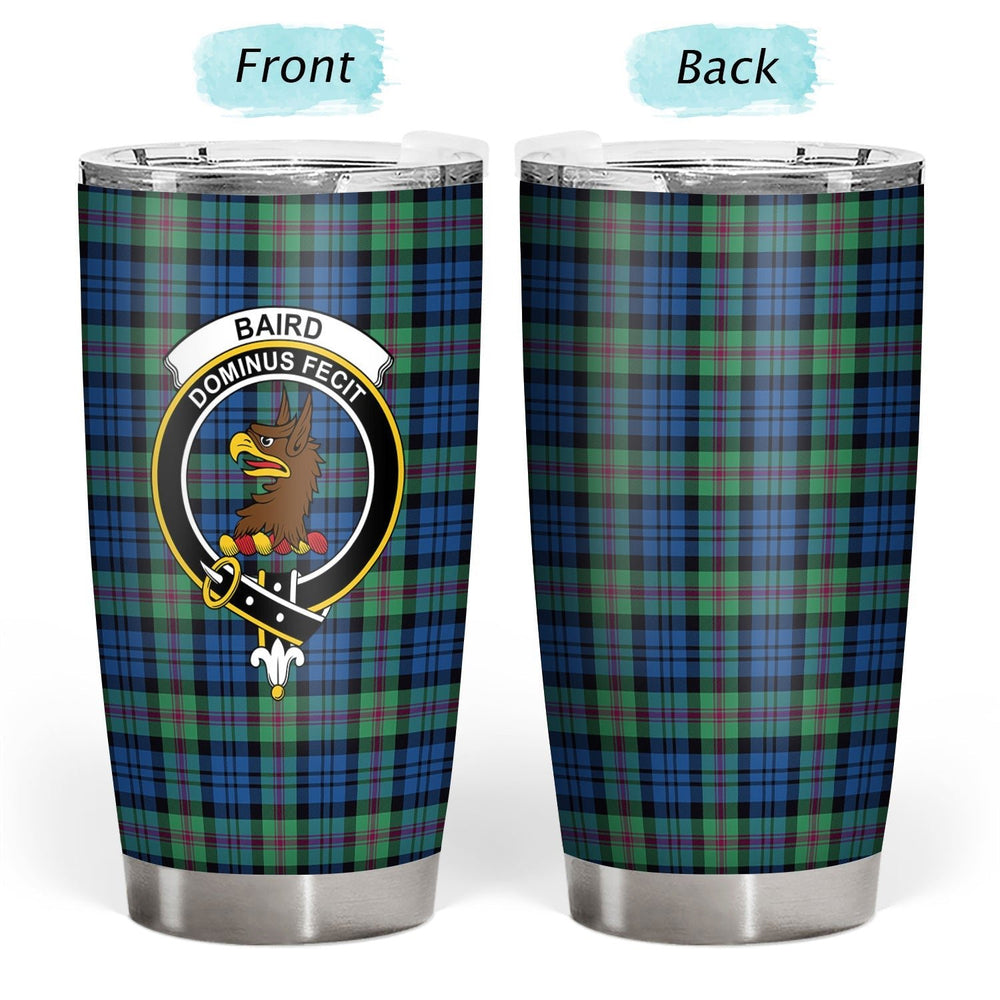 Clan Baird Modern Tartan Crest Tumbler IA23 Clan Baird Tartan Today   