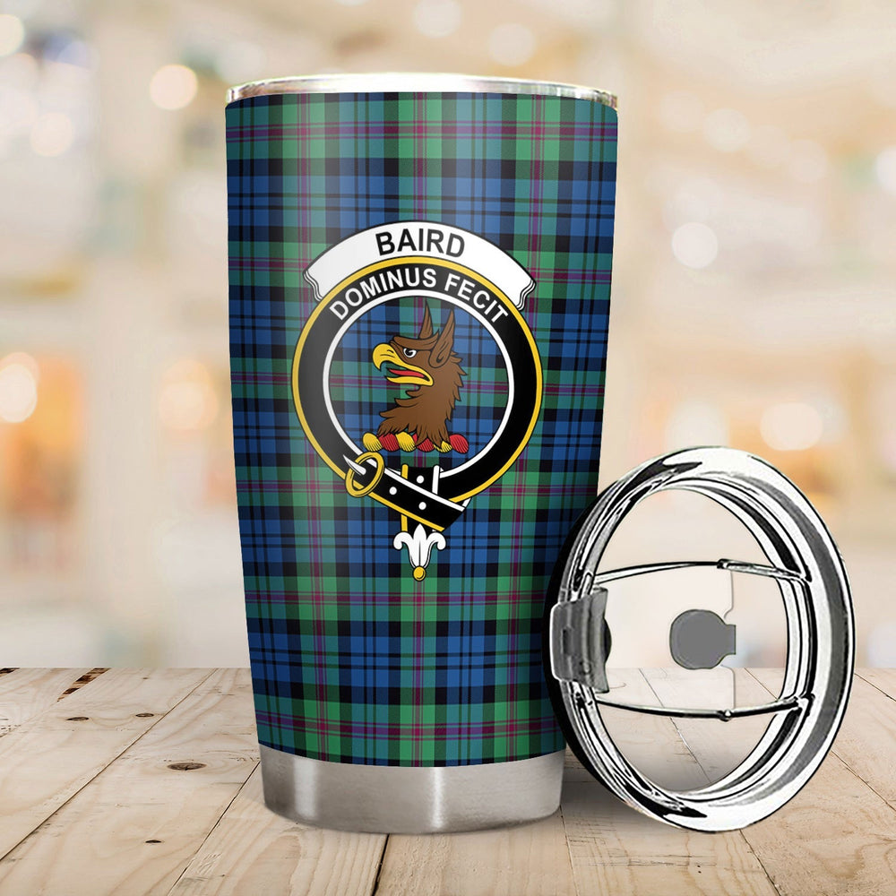 Clan Baird Modern Tartan Crest Tumbler IA23 Clan Baird Tartan Today   