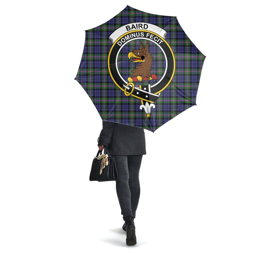 Clan Baird Modern Tartan Crest Umbrella IO75 Clan Baird Tartan Today   