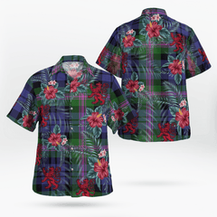 Clan Baird Modern Tartan Scottish Lion Hawaiian Shirt FX65 Baird Modern Tartan Tartan Hawaii Shirt   