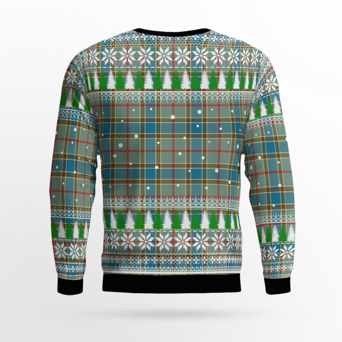 Clan Balfour Blue Crest Tartan Christmas Ugly Sweater SA83 Balfour Blue Crest Tartan Tartan Ugly Sweater   