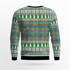 Clan Balfour Blue Crest Tartan Christmas Ugly Sweater SA83 Balfour Blue Crest Tartan Tartan Ugly Sweater   
