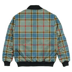 Clan Balfour Blue Tartan Bomber Jacket KS76 Balfour Blue Tartan Tartan Bomber Jacket   