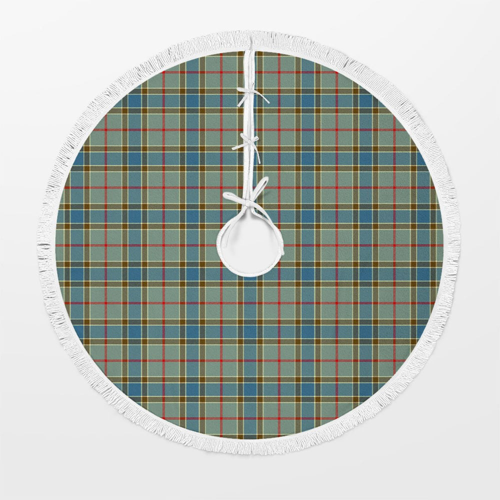 Clan Balfour Blue Tartan Christmas Tree Skirt BC59 Balfour Blue Tartan Tartan Christmas   