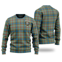Clan Balfour Blue Tartan Christmas Ugly Sweater OI79 Balfour Blue Tartan Tartan Sweater   