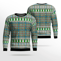 Clan Balfour Blue Tartan Christmas Ugly Sweater TR21 Balfour Blue Tartan Tartan Ugly Sweater   