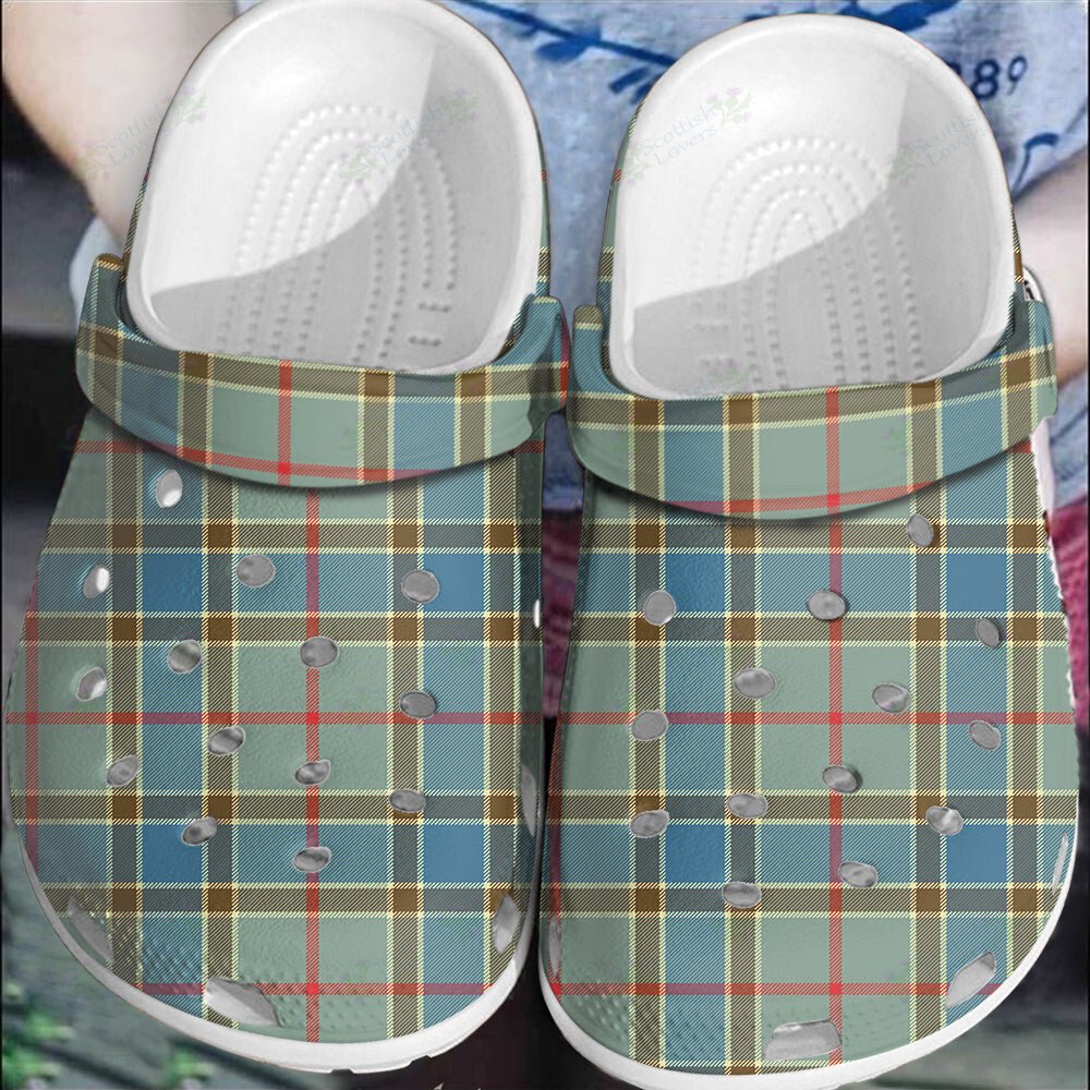 Clan Balfour Blue Tartan Clogs Classic PR32 Balfour Blue Tartan Tartan Today   
