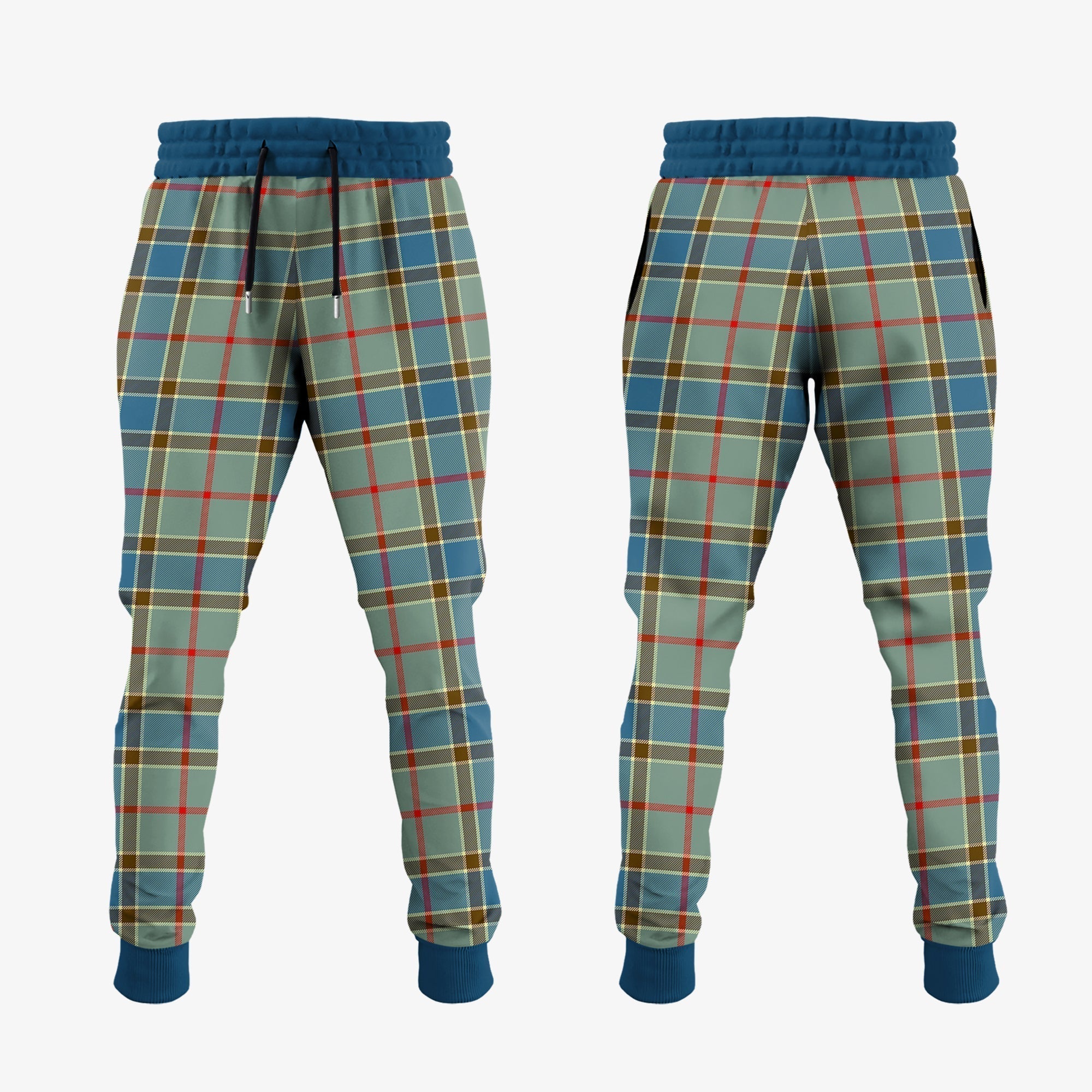 Clan Balfour Blue Tartan Crest Jogger Sweatpants JI33 Clan Balfour Tartan Today   