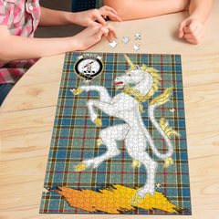 Clan Balfour Blue Tartan Crest Unicorn Scotland Jigsaw Puzzles Gift For Family TL11 Clan Balfour Tartan Today   
