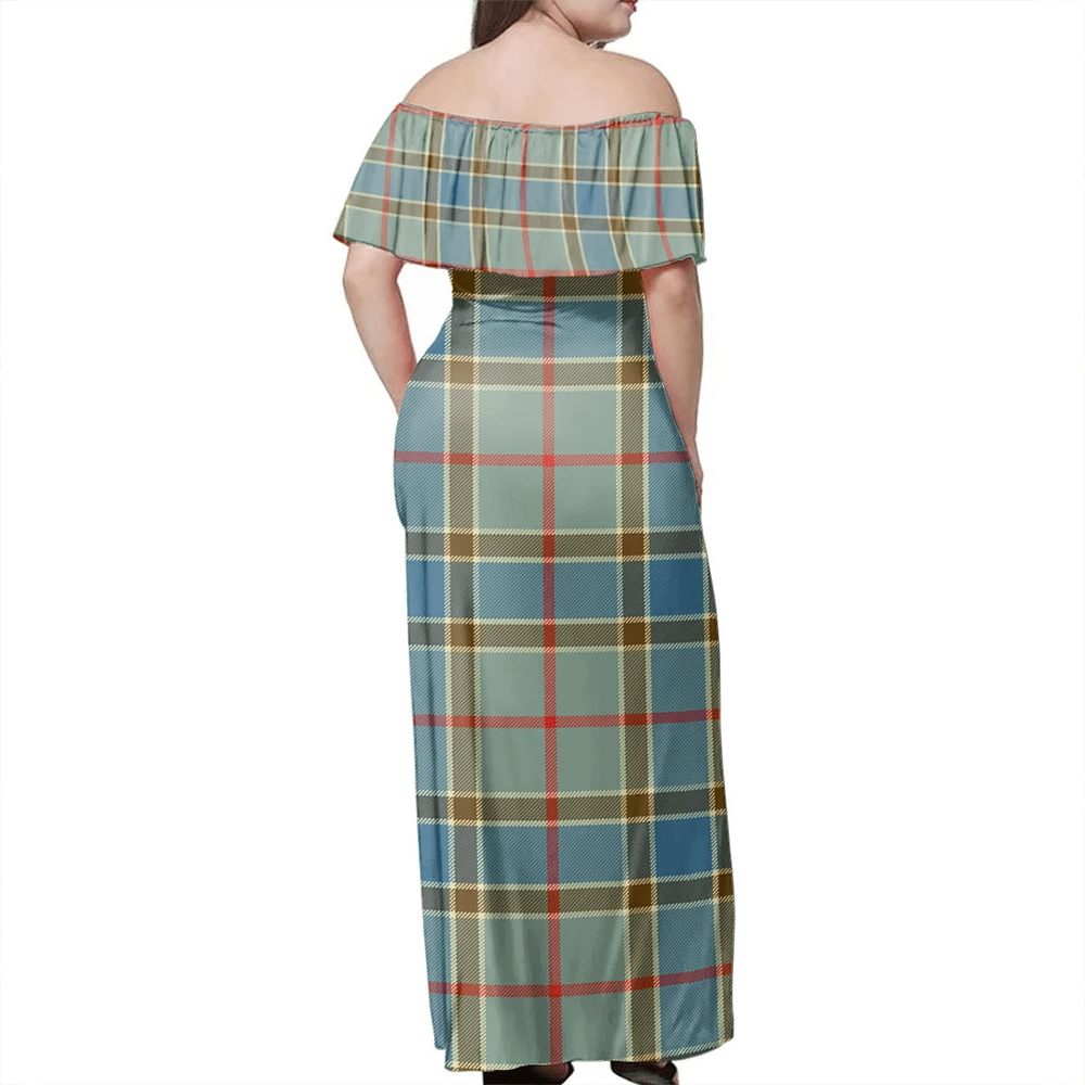 Clan Balfour Blue Tartan Hawaii Dress GB55 Clan Balfour Tartan Hawaii Dress   