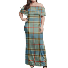 Clan Balfour Blue Tartan Hawaii Dress GB55 Clan Balfour Tartan Hawaii Dress   