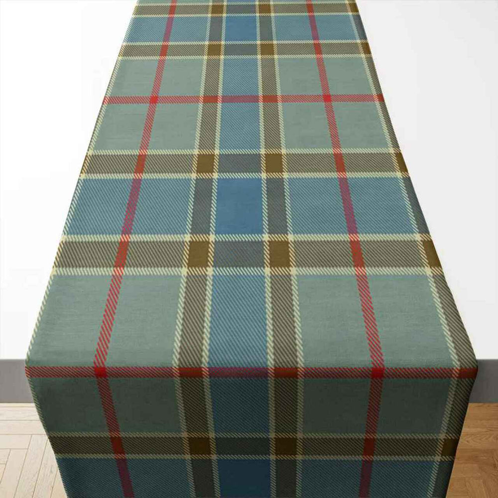 Clan Balfour Blue Tartan Table Runner Cotton KH96 Balfour Blue Tartan Tartan Table Runner   