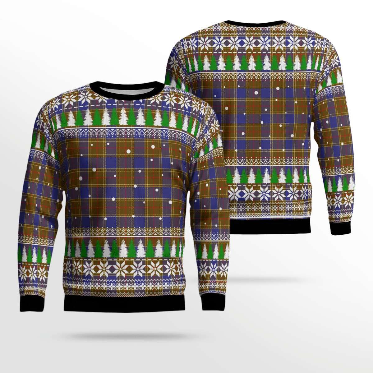 Clan Balfour Modern Tartan Christmas Ugly Sweater MO63 Balfour Modern Tartan Tartan Ugly Sweater   