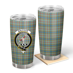 Clan Balfour Modern Tartan Crest Tumbler IR97 Clan Balfour Tartan Today   