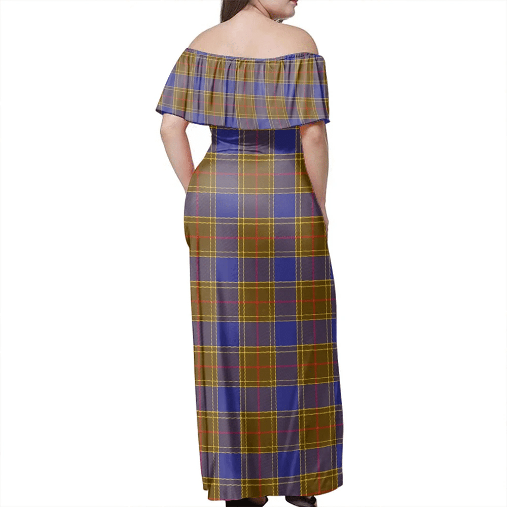 Clan Balfour Modern Tartan Hawaii Dress YW42 Clan Balfour Tartan Hawaii Dress   