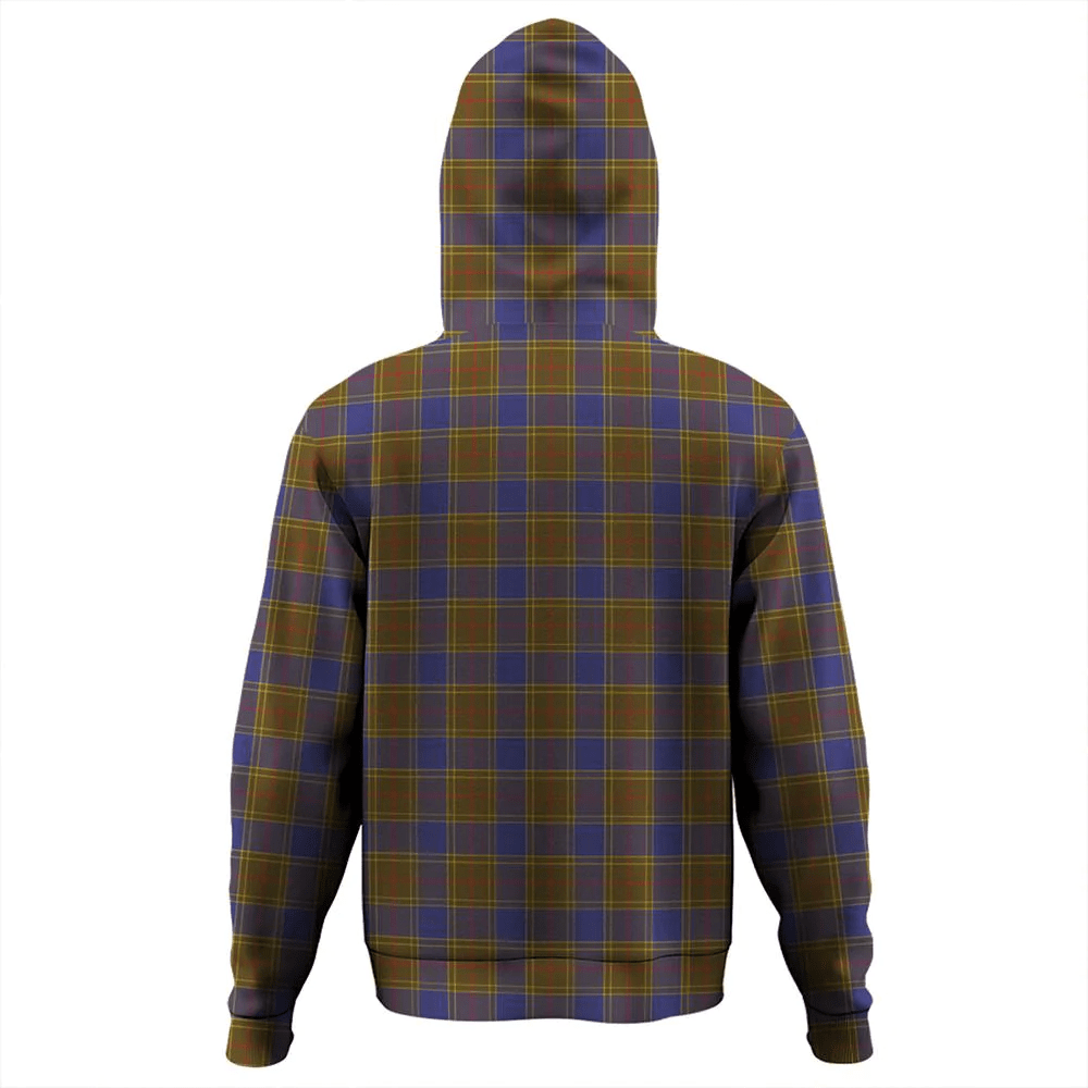 Clan Balfour Modern Tartan Hoodie Crest LR6WECTD-1 Balfour Modern Tartan Hoodies   