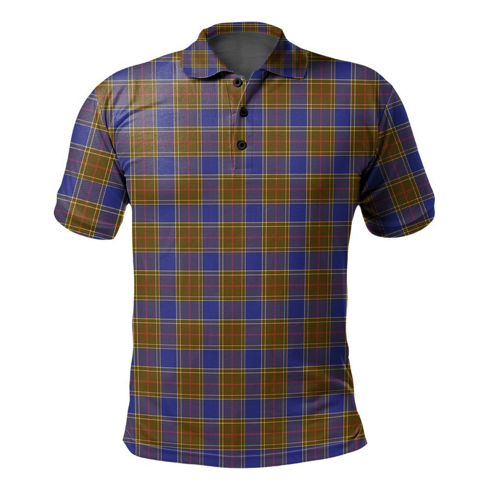 Clan Balfour Modern Tartan Polo Shirt NY43 Balfour Modern Tartan Tartan Polo   