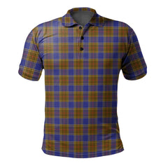 Clan Balfour Modern Tartan Polo Shirt NY43 Balfour Modern Tartan Tartan Polo   