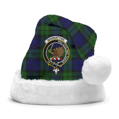 Clan Bannatyne Tartan Crest Christmas Santa Hat