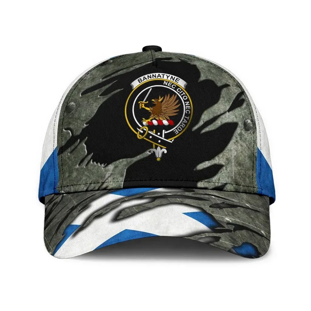 Clan Bannatyne Tartan Crest Classic Cap ZK34 Bannatyne Tartan Tartan Cap   