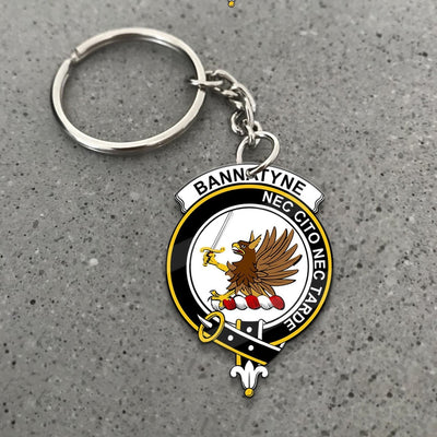 Clan Bannatyne Tartan Crest Keychain